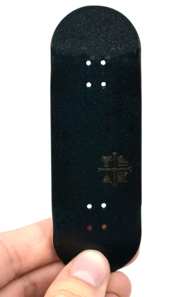 Teak Tuning 32mm Pro Fingerboard Complete - Fully Assembled with Pro Level Components - Pro Shaped Wooden Deck (32x97mm), UltraSpin Bearing Wheels, Prodigy Gen2 Trucks - All Blacks - Image 3